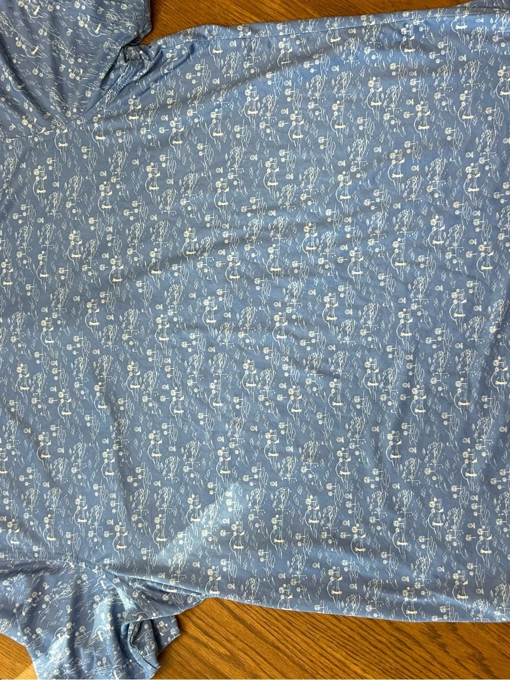 J. Crew Performance Polo with White Island Print